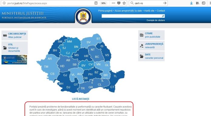 Portalul instantelor de judecata – Cum functioneaza portalul si ce informatii pot fi gasite acolo?